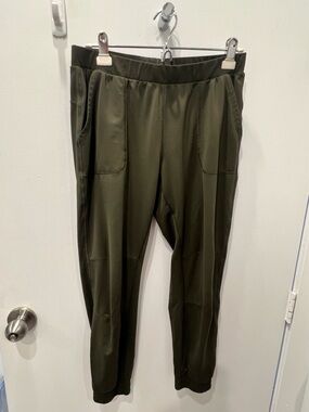 Fabletics Olive Green Athletic Jogger Pants
